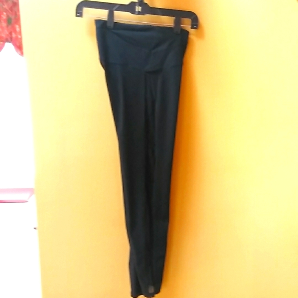 Abercrombie & Fitch Black Leggings With Mesh Side Panel